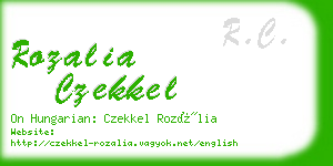 rozalia czekkel business card